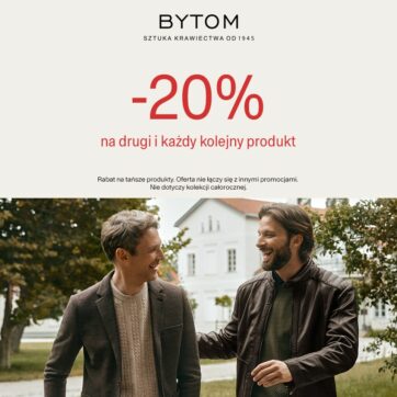 -20% na drugi i każdy kolejny produkt