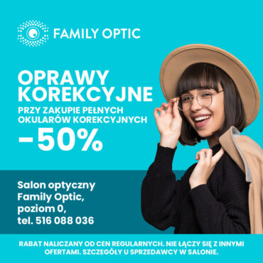 Promocja w Family Optic! -50% na oprawy korekcyjne