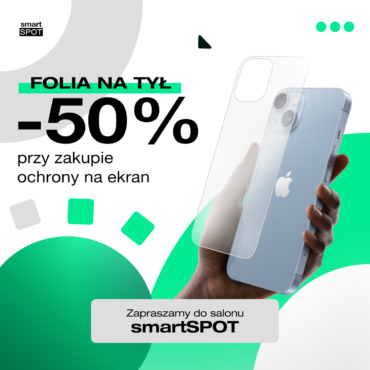 Kup szkło ochronne na ekran, a folię na tył telefonu otrzymasz 50% taniej!