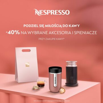 WALENTYNKI Z NESPRESSO: -40% NA AKCESORIA I SPIENIACZE