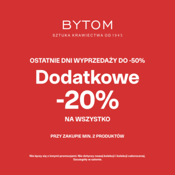 Dodatkowe -20% na wszystko