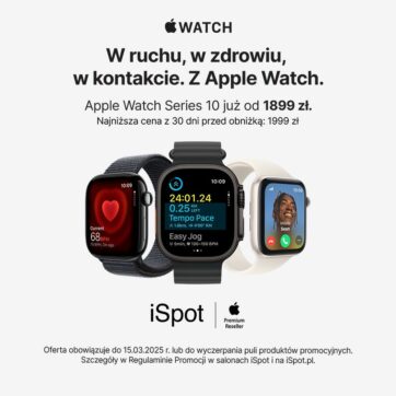 Apple Watch Series 10 już od 1899 zł w iSpot.