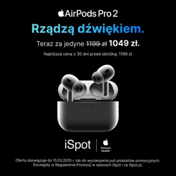 AirPods Pro 2 za 1049 zł w iSpot.