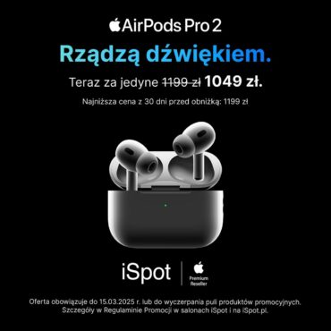 AirPods Pro 2 za 1049 zł w iSpot.