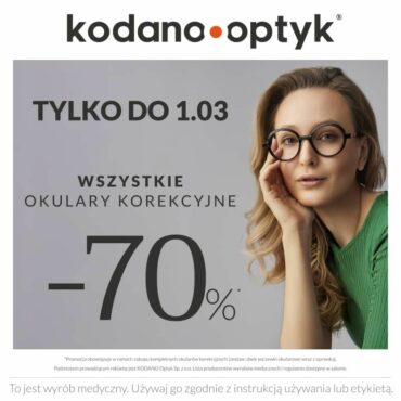 WSZYSTKIE okulary korekcyjne 70% taniej!