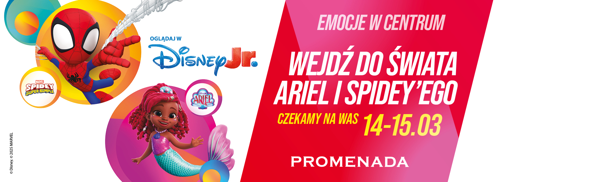 Przenieś się do świata Ariel ð§‍♀️ i Spidey’ego ð·️  w Centrum Handlowym Promenada!