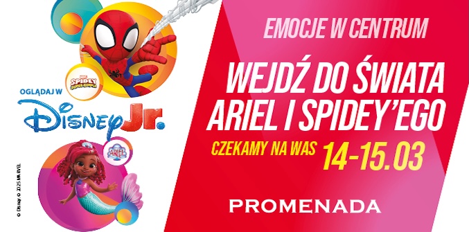 Przenieś się do świata Ariel ð§‍♀️ i Spidey’ego ð·️  w Centrum Handlowym Promenada!