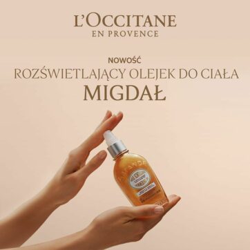 Nowość w L’Occitane rozświetlający olejek do ciała migdał