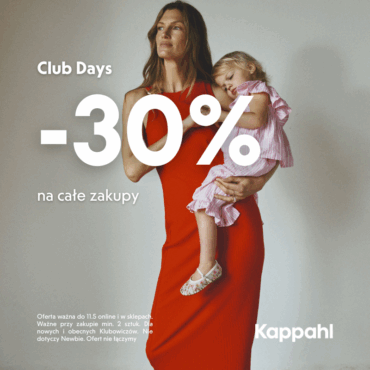 Club Days.  -30% na całe zakupy.
