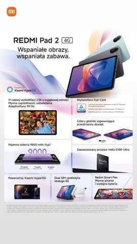 Redmi Pad 2 z 10% rabatem w Xiaomi Store