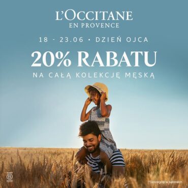 20% rabatu na produkty męskie