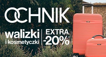 Czas na wakacyjne pakowanie z OCHNIK! Skorzystaj z rabatu -20% na drugą i kolejną walizkę i kosmetyczkę.